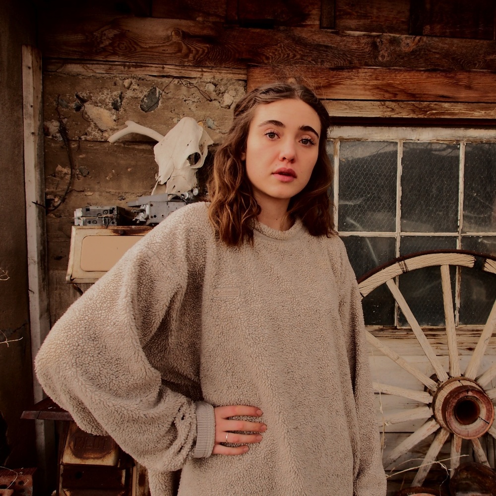 Columbia deep pile crew neck pullover